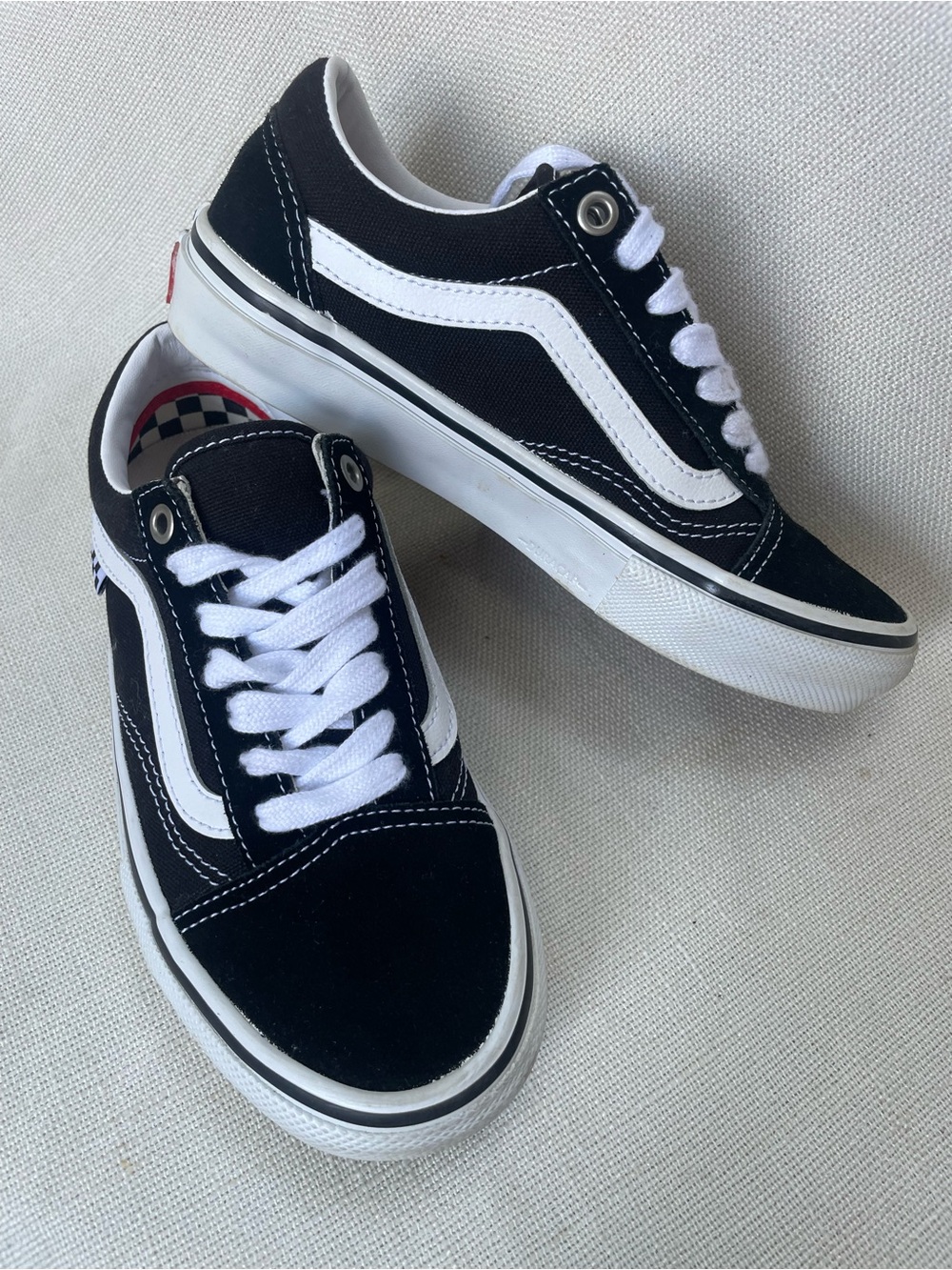 Vans Kids Black & White Old Skool Low-Top Sneakers
